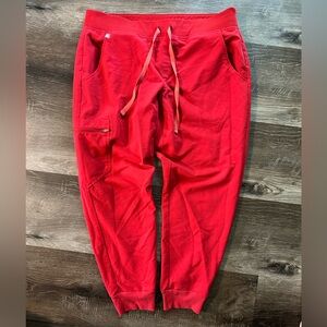 Figs Red Women's Jogger Pants